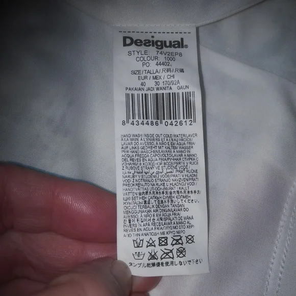 Desigual White Dress with Red and Blue Floral Accents - Picture 10 of 14